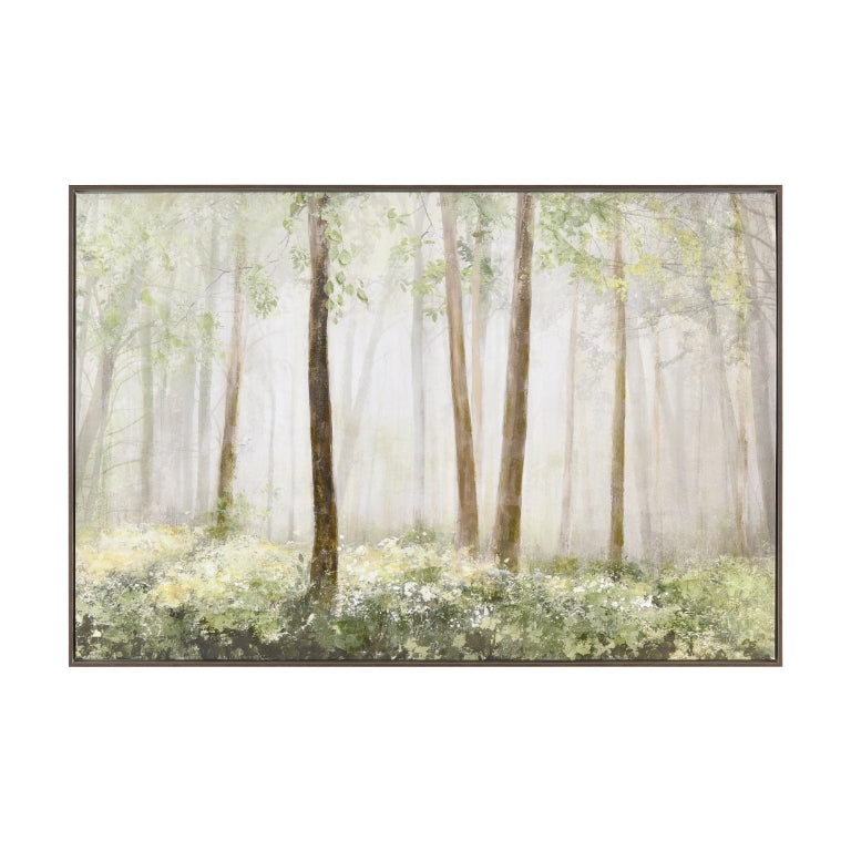 S0016-12052 MORNING FOREST FRAMED WALL ART