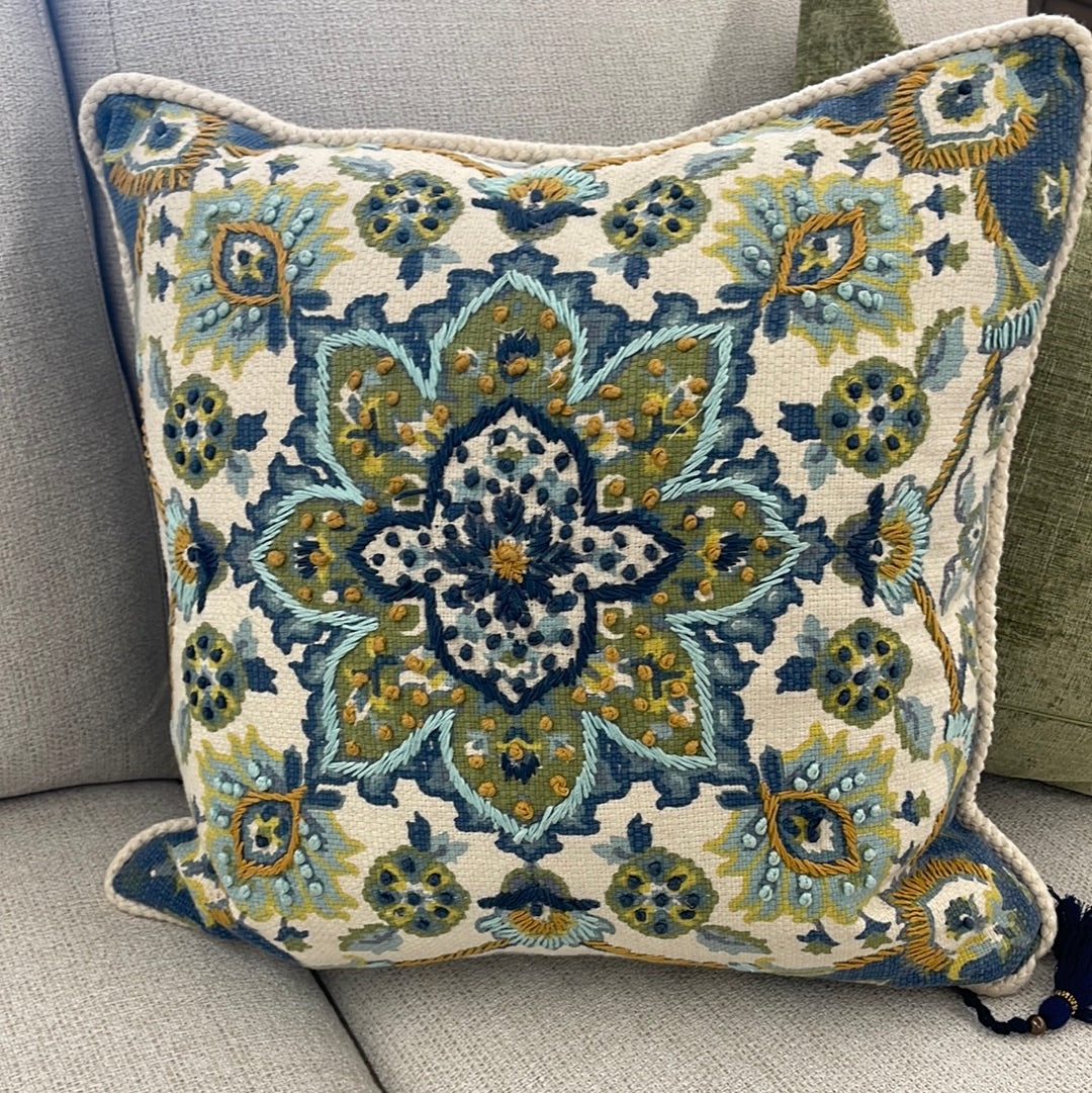 Cynthia Rowley Pillow - Blue/Green