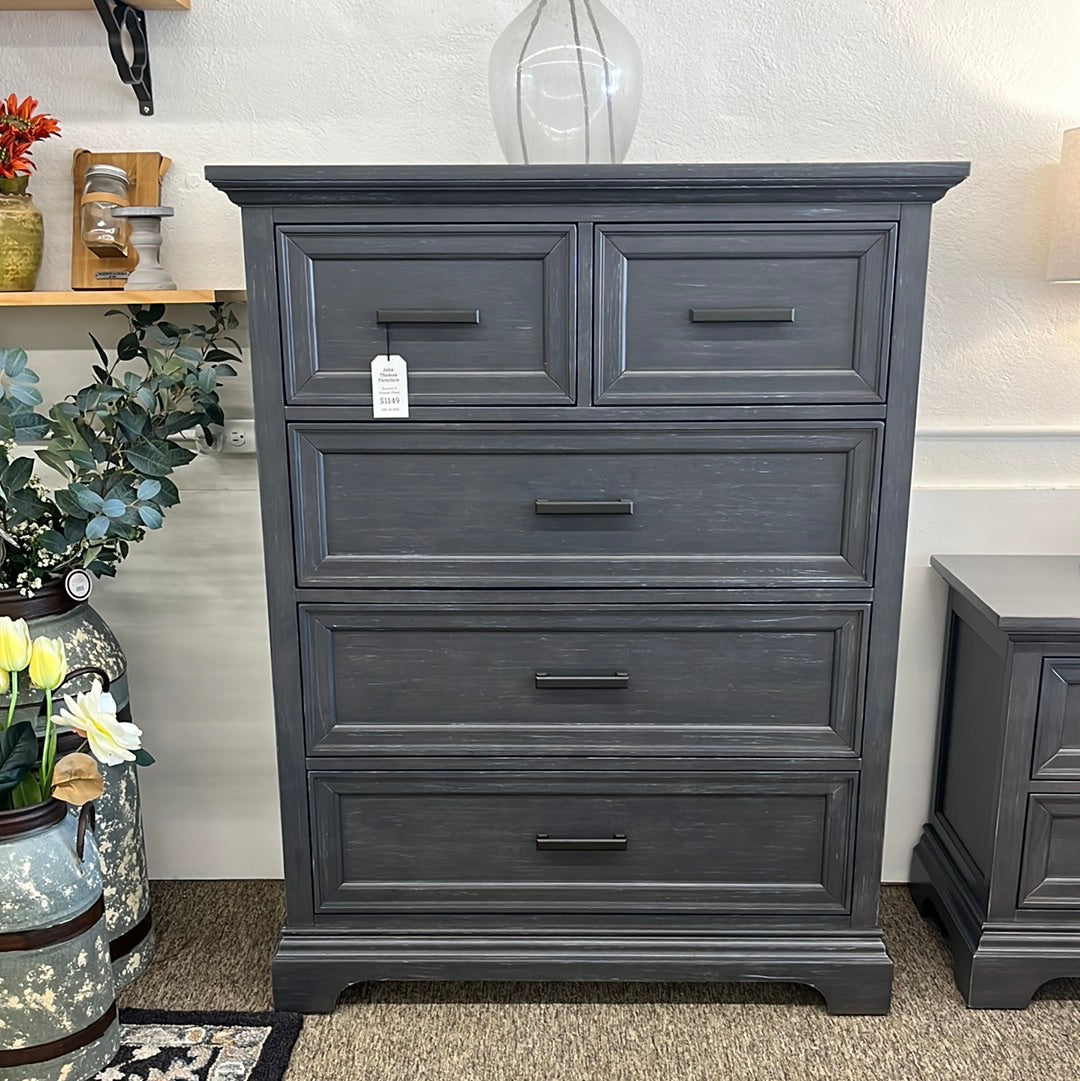 BD105-3005 SUMMIT 5 DRAWER CHEST HEATHER GRAY